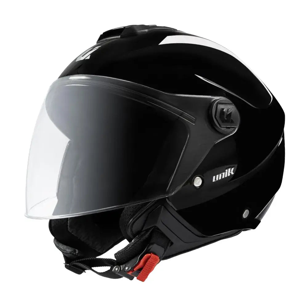 CAPACETE JET UNIK VERTEX - PRETO BRILHANTE