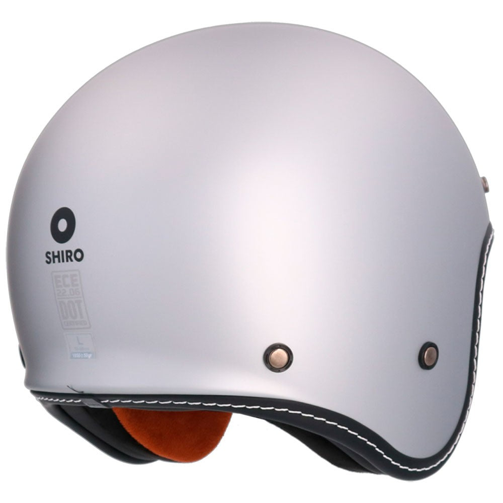 CAPACETE JET SHIRO WL-507 DALLAS MONOCOLOR - PRATA MATE