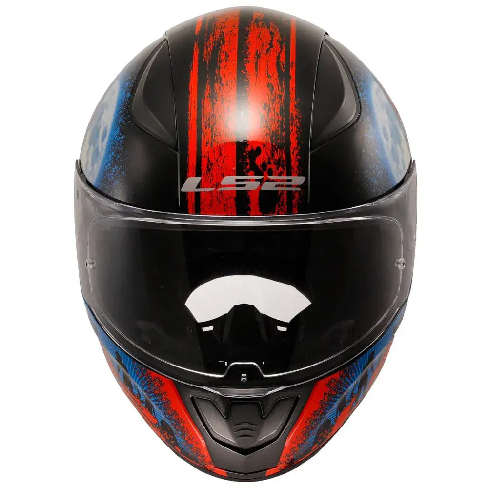 CAPACETE LS2 FF353 RAPID II ZOMBIE - PRETO / VERMELHO