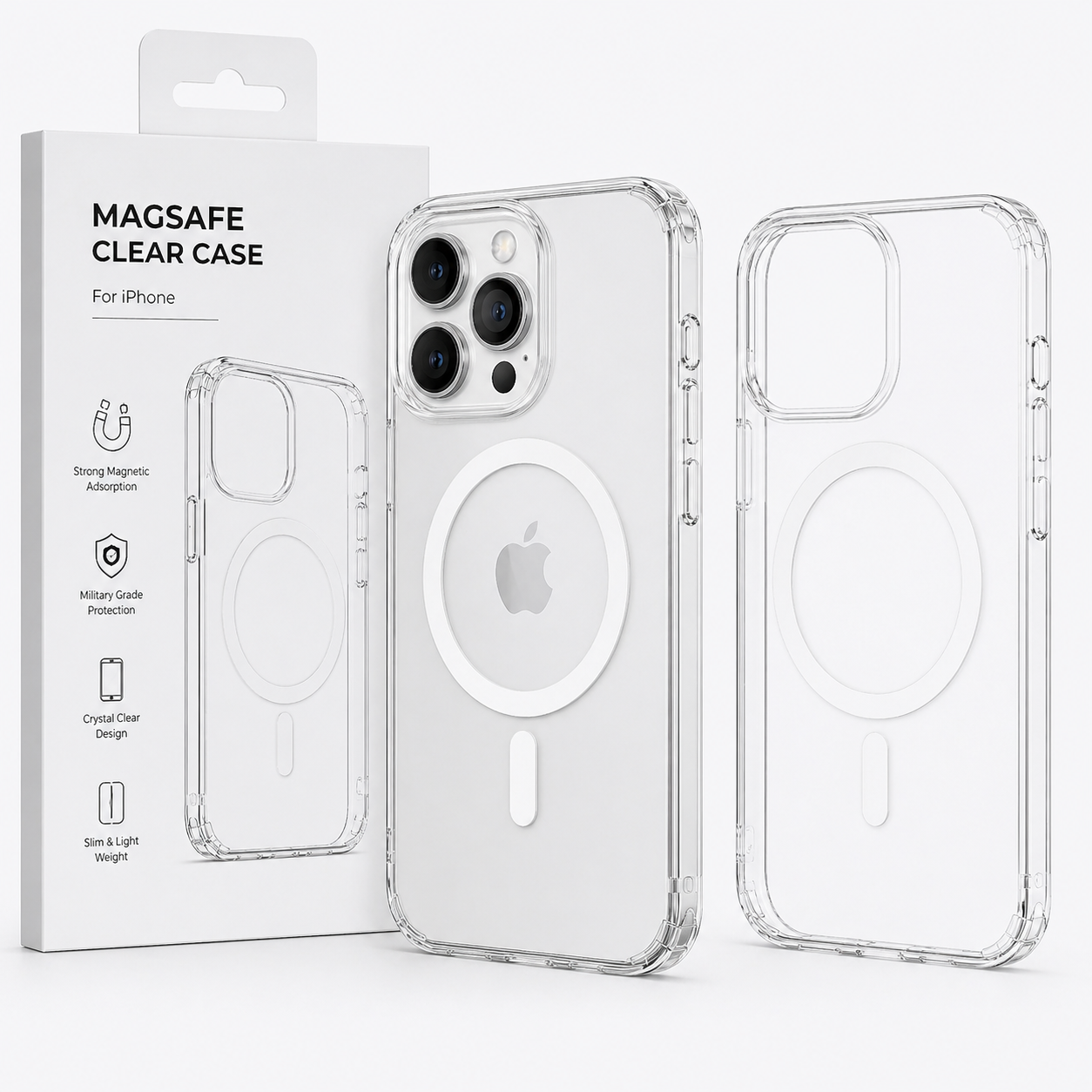 Capa transparente MagSafe para iPhone