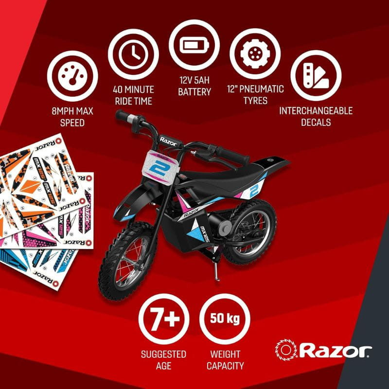 Razor MX125 Moto elétrica Cross para crianças