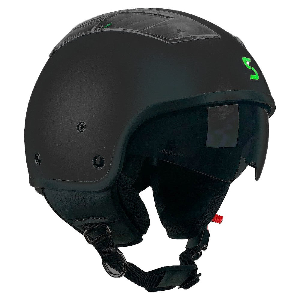 CAPACETE JET SKAP 1TU TIKI - PRETO / VERDE