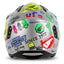 CAPACETE TRIAL UFO SHERATAN STICKERS - PRATA