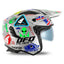 CAPACETE TRIAL UFO SHERATAN STICKERS - PRATA