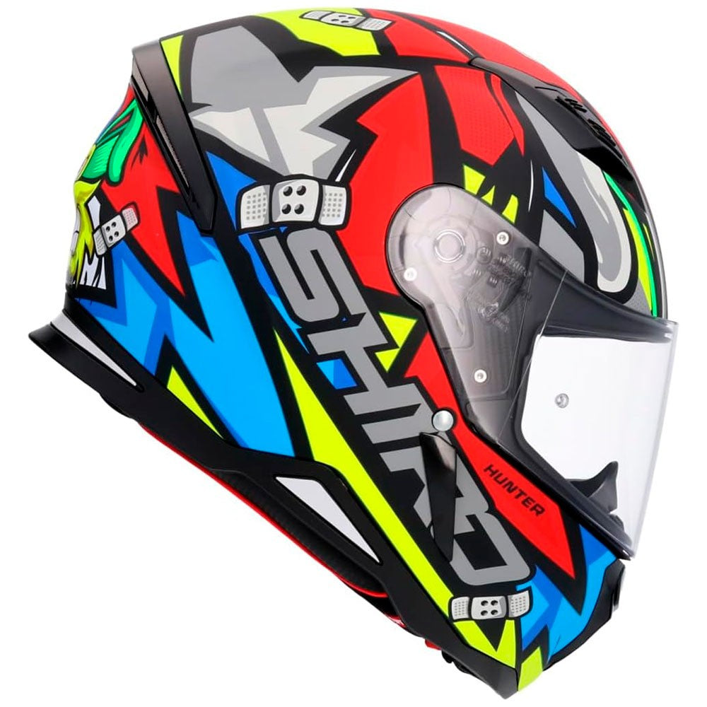 CAPACETE SHIRO SH-890 HUNTER RACCON - VERMELHO MATE