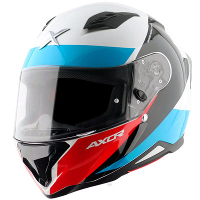 CAPACETE AXOR SH-890 HUNTER TURBO - BRANCO / VERMELHO