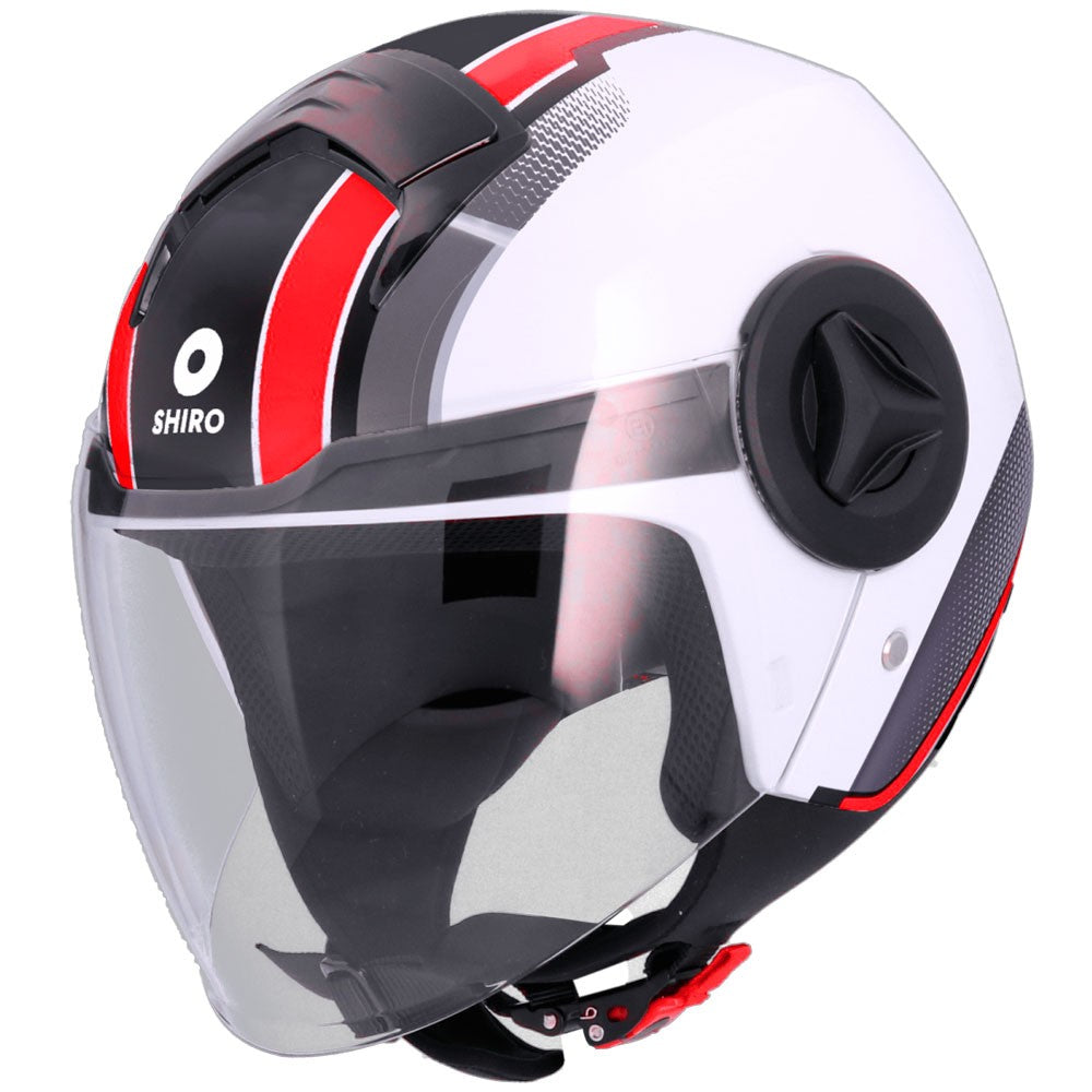CAPACETE JET SHIRO ATENAS DELPHI - VERMELHO