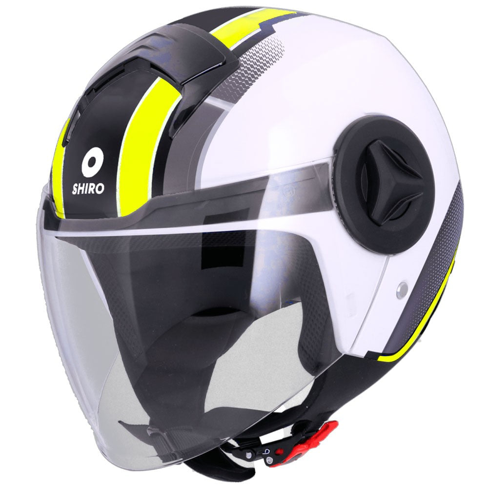 CAPACETE JET SHIRO ATENAS DELPHI - AMARELO