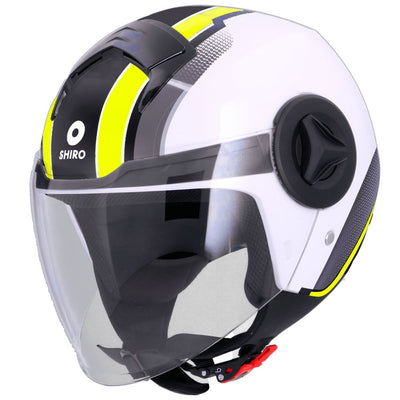 CAPACETE JET SHIRO ATENAS DELPHI - AMARELO