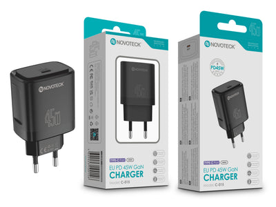 Carregador USB-C 45W GaN Novoteck C-015 – Carregamento Rápido