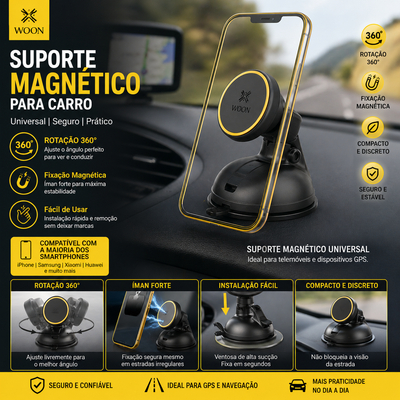 Suporte Magnético Carro WOOX WE2458