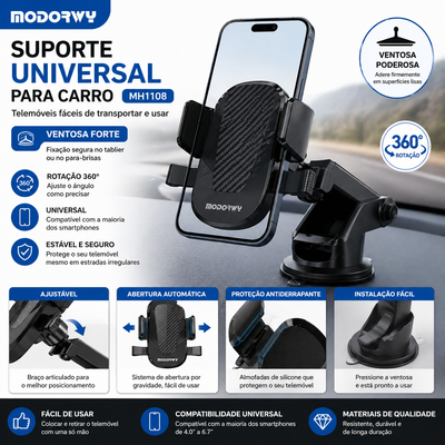Suporte Carro MH1108 360º Ventosa