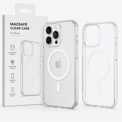 Capa transparente MagSafe para iPhone