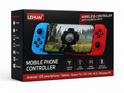 Comando Wireless para Telemóvel LEHUAI – Mobile Phone Controller RGB