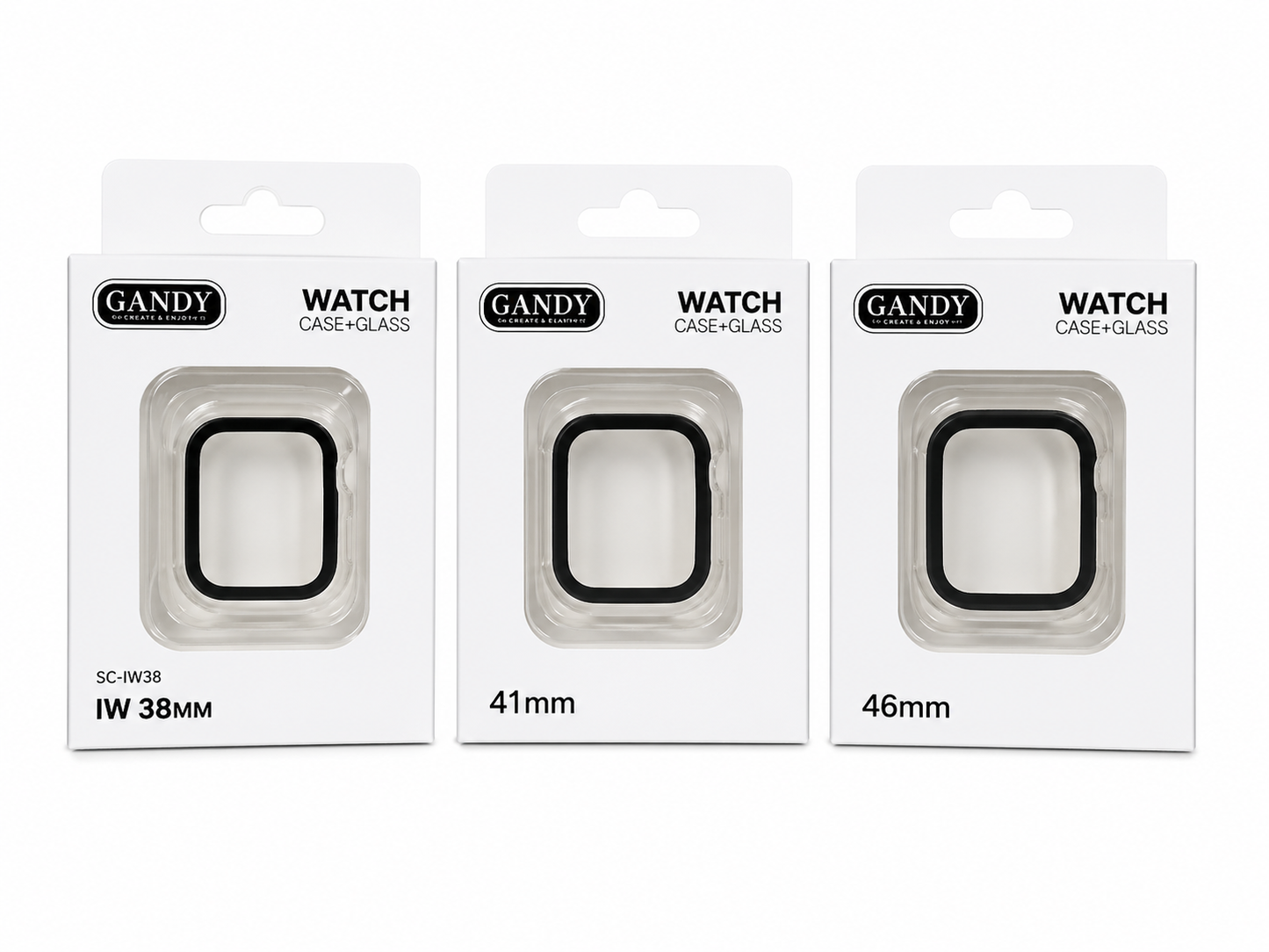 Capa + Vidro Protetor Smartwatch Transparente