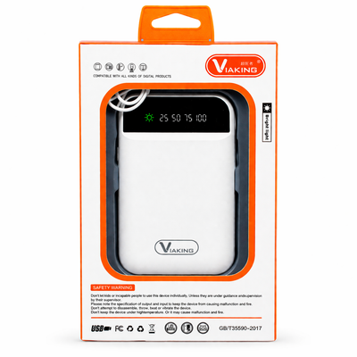 Powerbank Viaking 6000mAh com Cabos Integrados