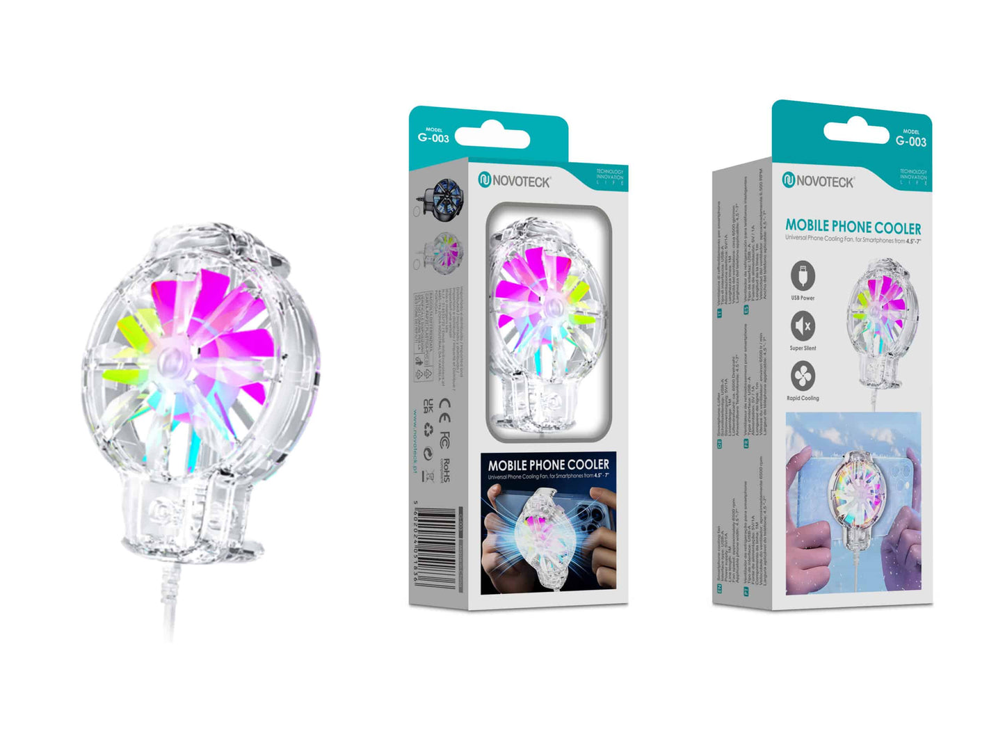Refrigerador para Telemóvel G-003 Branco – Arrefecimento Rápido USB