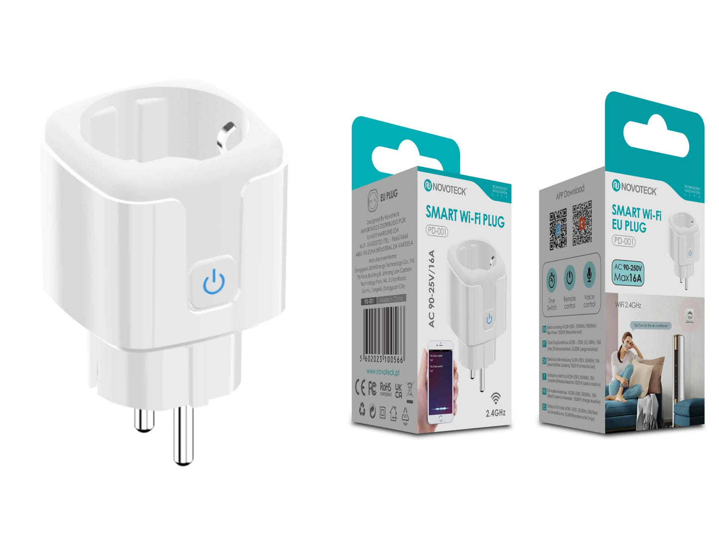 Tomada Inteligente Wi-Fi Novoteck – Smart Plug