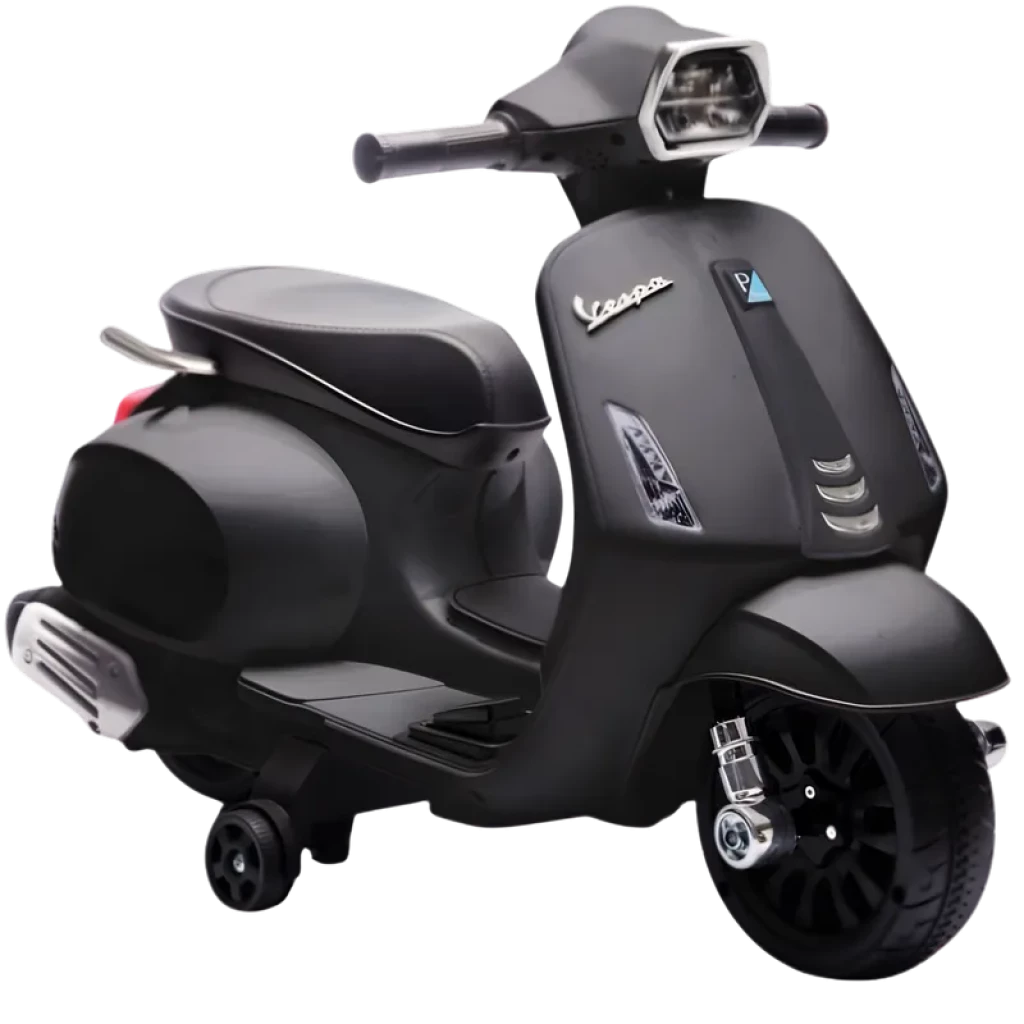 Vespa TR2502 Piaggio Moto Elétrica Infantil 6V Preta